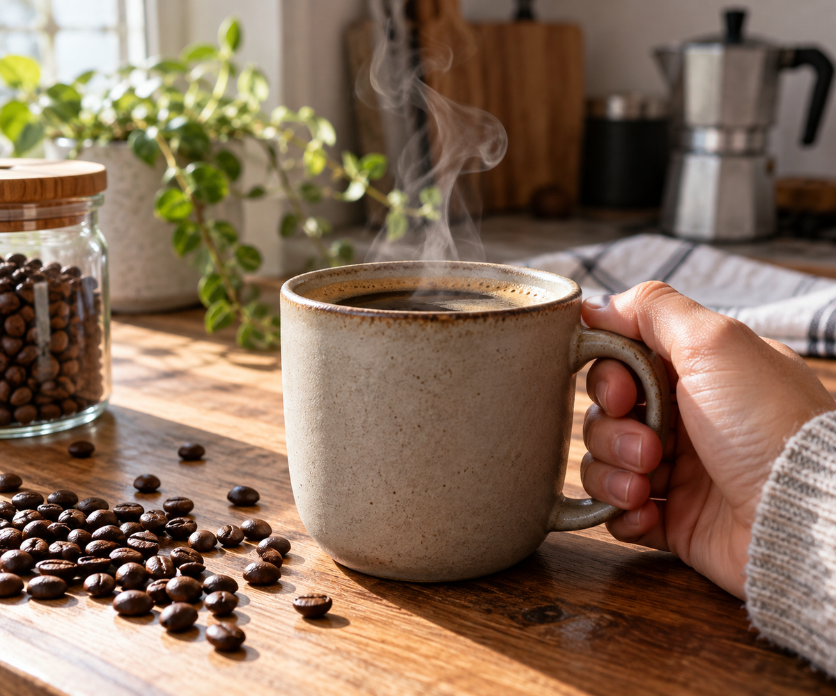 best ceramic mugs for coffee drinkers comparison with steaming coffee in a ceramic mug