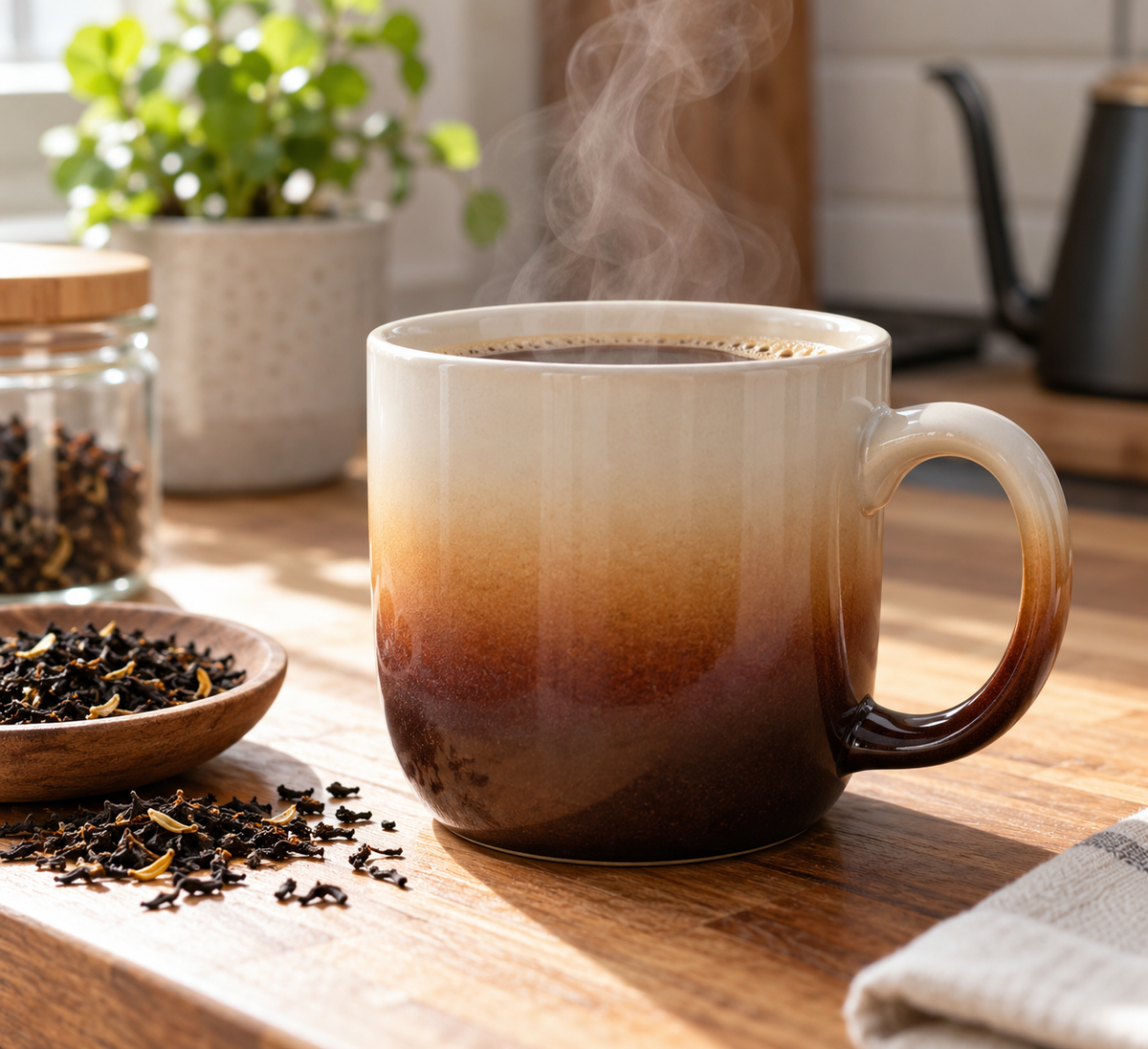 Best gradient tea mug for coffee lovers in stylish ombre design