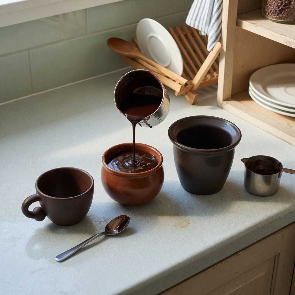 cacao cup everyday mug rotation practical purchase checklist comparing 250 ml, 390 ml, and 400 ml cups on a kitchen counter