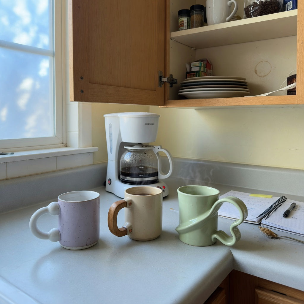 ceramic coffee mugs with large handles everyday mug rotation product shortlist guide showing ball, wooden, and flowing handle options