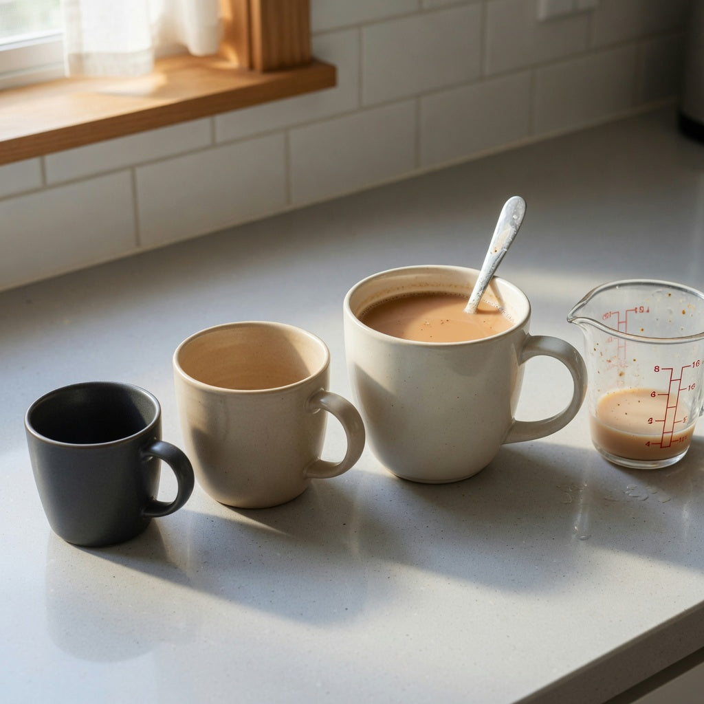 Three capacity options compared for a chai tea mug gift choice practical purchase checklist
