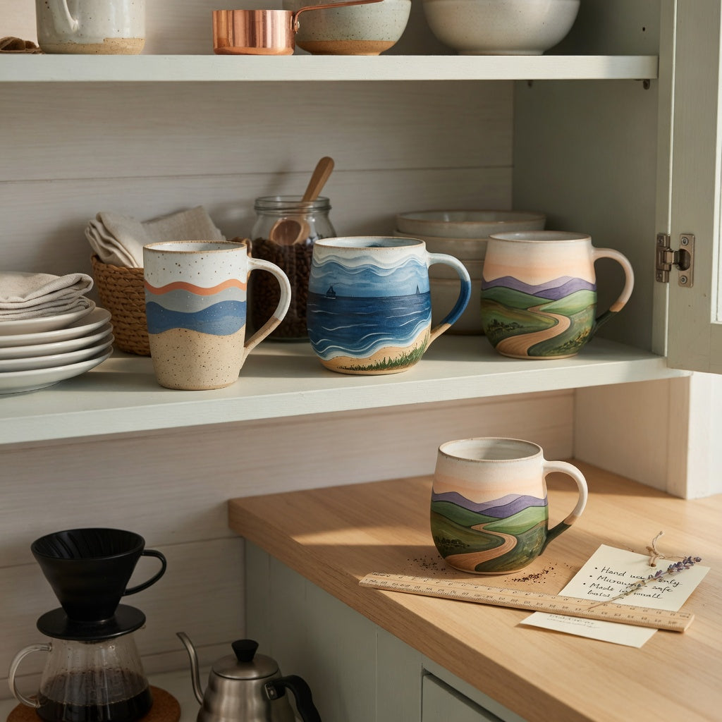 Kitchen shelf setup for the clay pottery coffee mugs everyday mug rotation practical purchase checklist