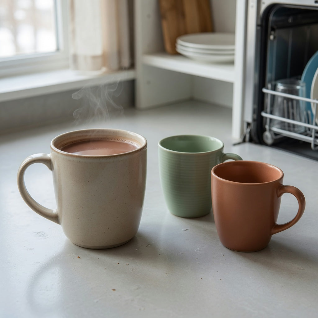 Three CoffeifyMug hot cocoa mugs compared by capacity for a hot cocoa mug gift choice product shortlist guide