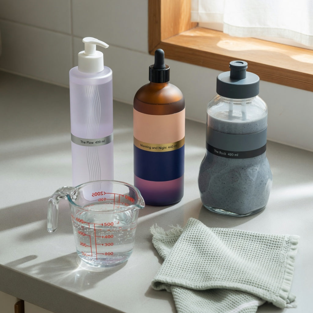 mocha mug size decision guide with 400 ml, 440 ml, and 480 ml mugs beside a marked measuring jug