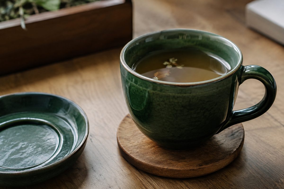 Small tea mug ceramic for perfect single serving of tea