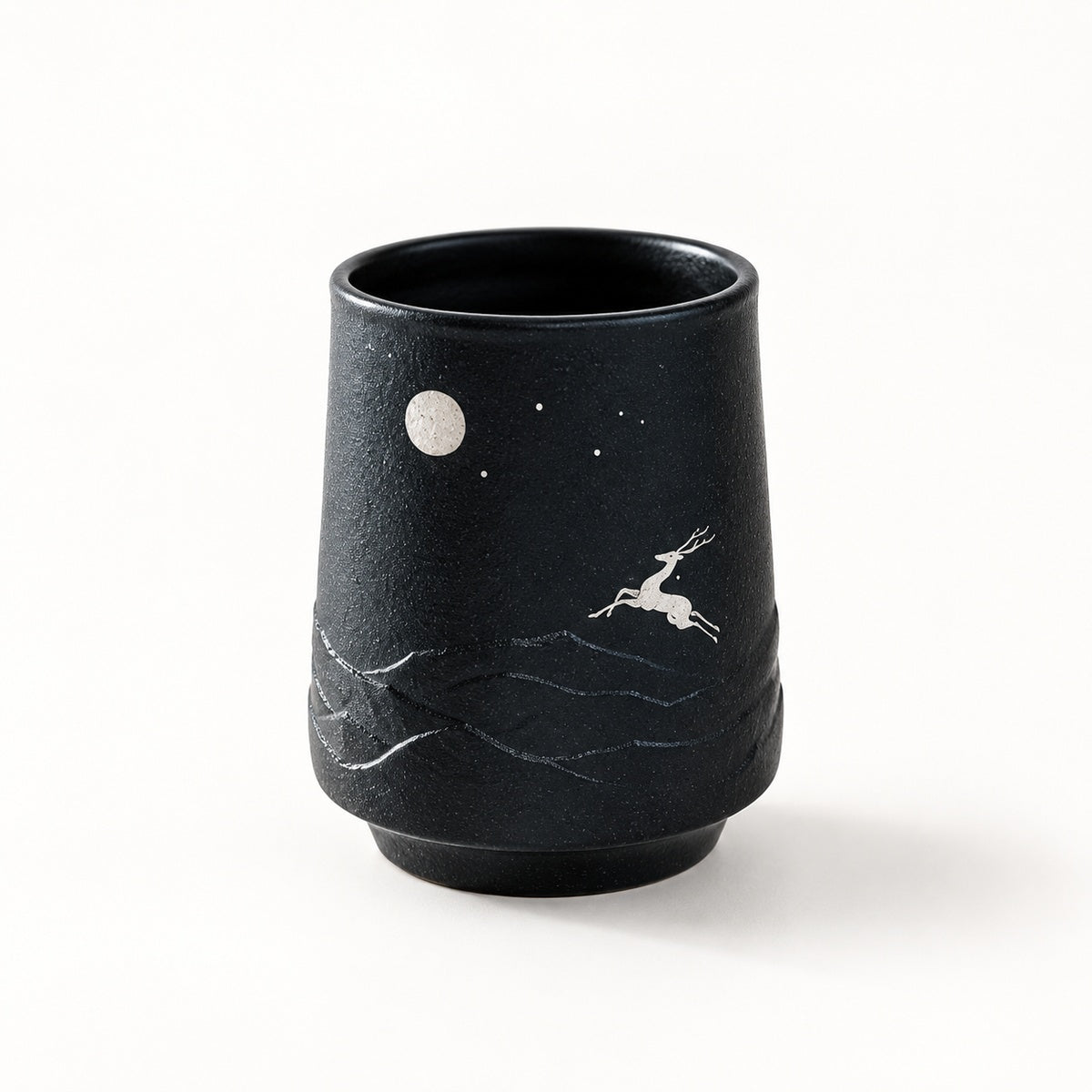Black / Deer Companion stoneware mug variant