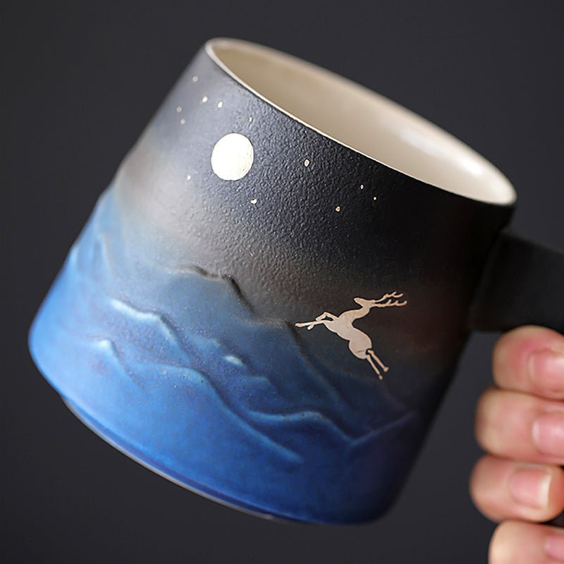 Elk and Moon Coffee & Tea Mug - CoffeifyMug