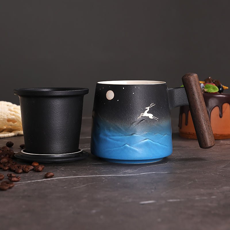Elk and Moon Coffee & Tea Mug - CoffeifyMug
