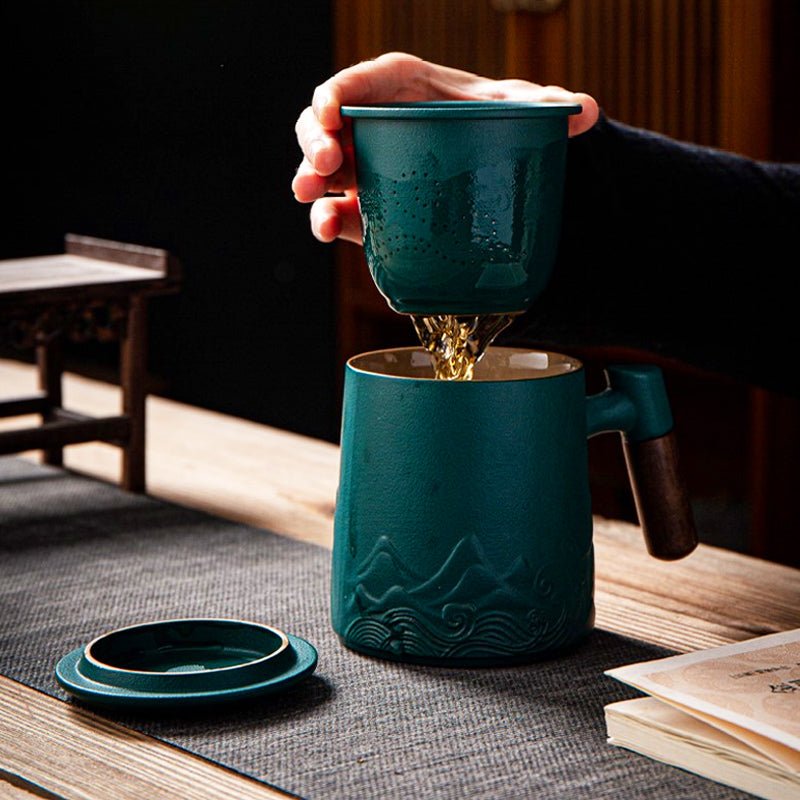 Green Waves Coffee & Tea Mug - CoffeifyMug