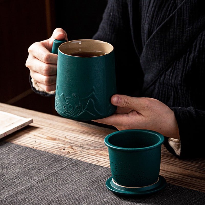 Green Waves Coffee & Tea Mug - CoffeifyMug