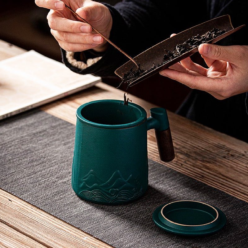 Green Waves Coffee & Tea Mug - CoffeifyMug
