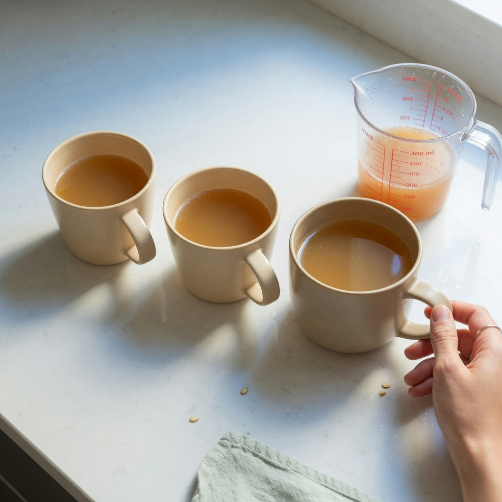 Apple cider mug size decision guide comparing 400 ml Gradient and Flow ceramic mugs with the 480 ml Rock