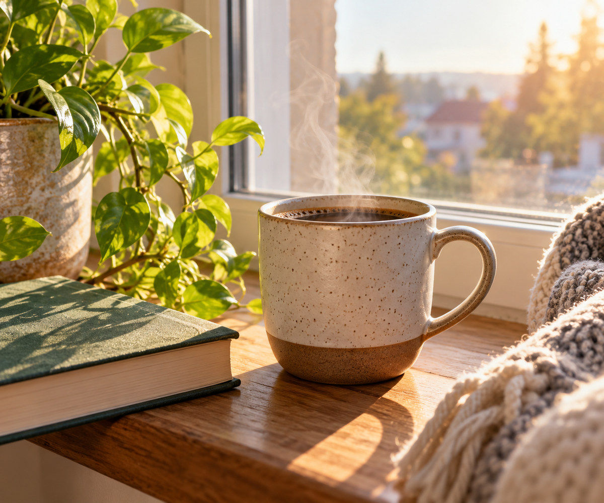 best ceramic mug for home coffee break by the window