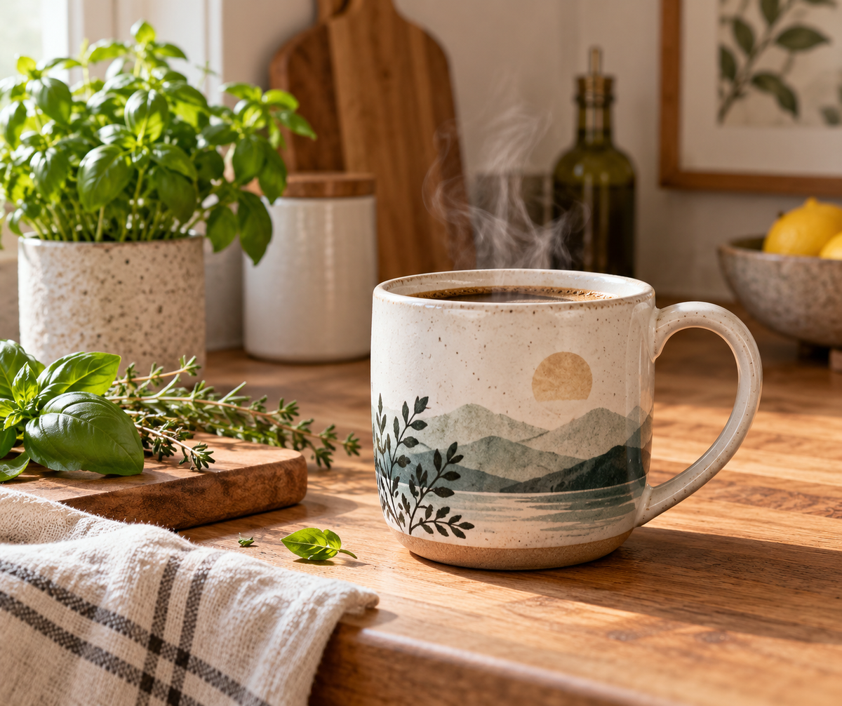 Best coffee mug for coffee lovers home decor enthusiasts displayed in a cozy kitchen setting