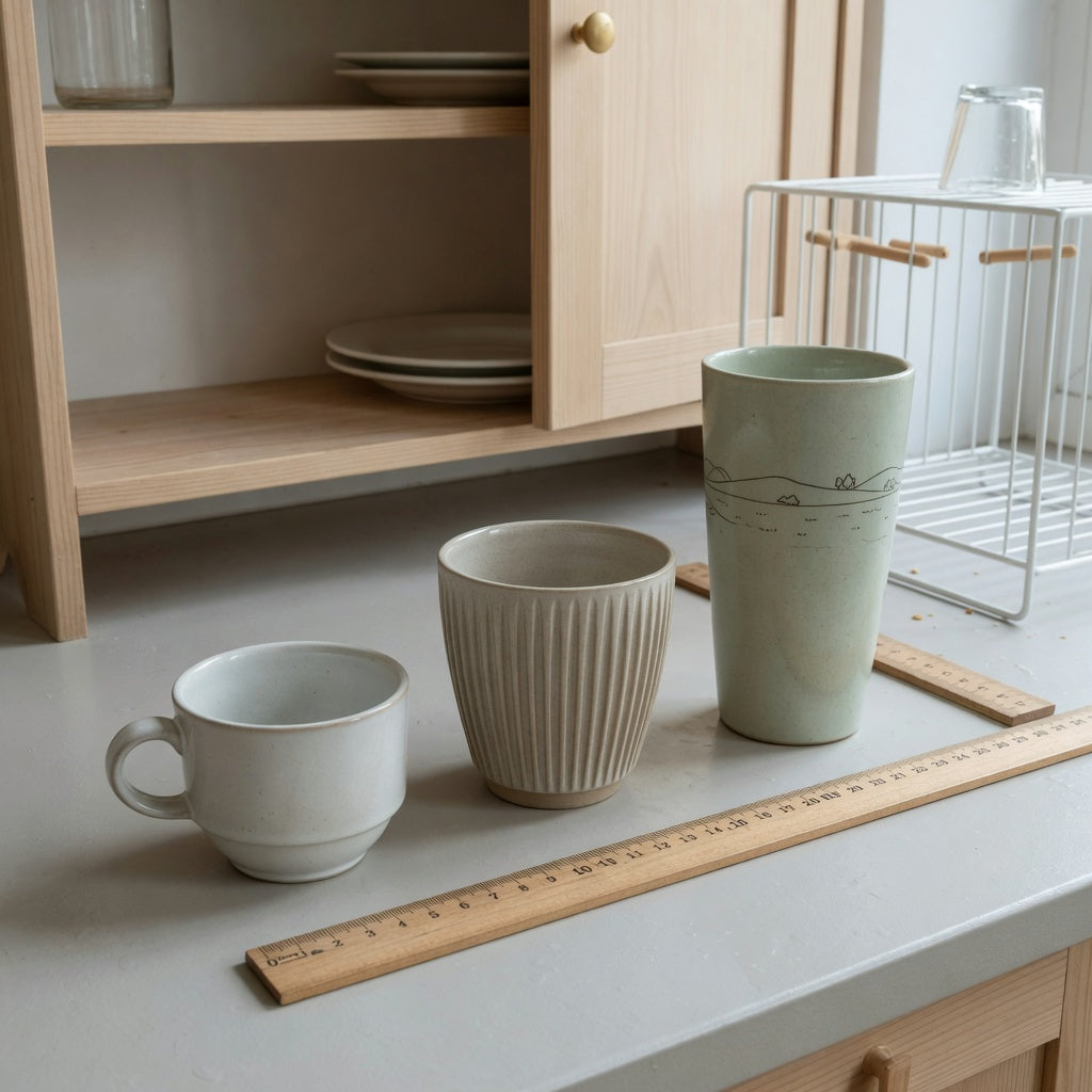 breakfast coffee cup everyday mug rotation practical purchase checklist comparing 170 ml, 200 ml, and 350 ml cup sizes
