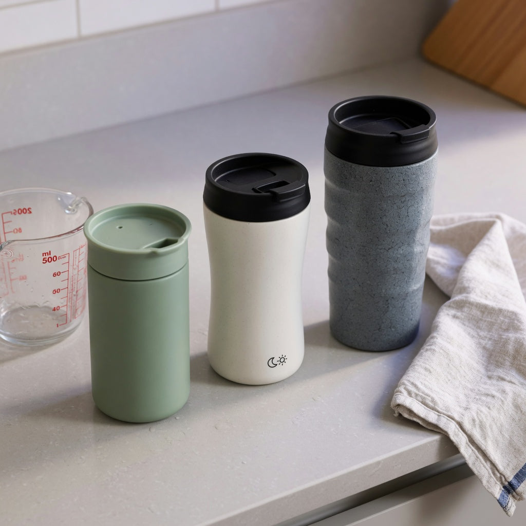 Cafe au lait mug size decision guide comparing The Flow 400 ml, Morning and Night 440 ml, and The Rock 480 ml