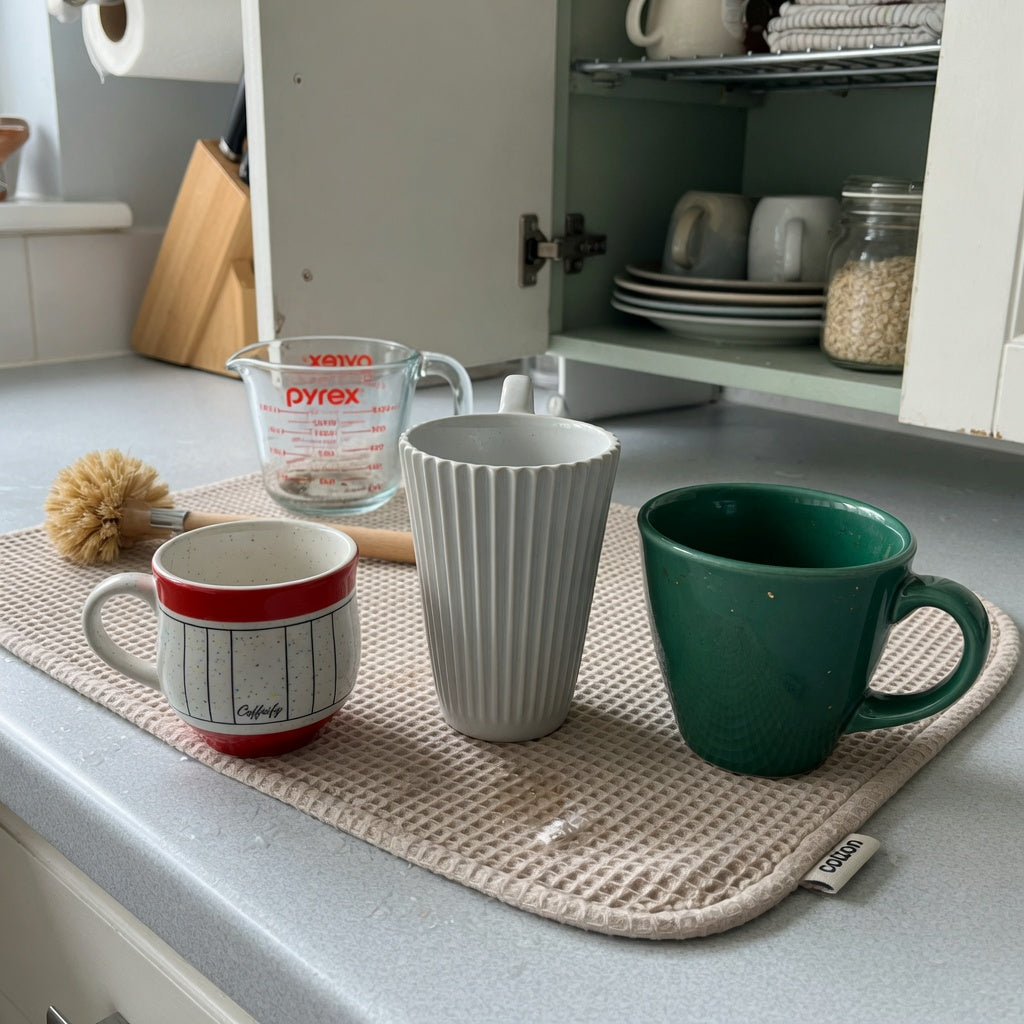 ceramic cortado cup everyday mug rotation product shortlist guide showing 170 ml, 200 ml, and 270 ml options on a kitchen counter