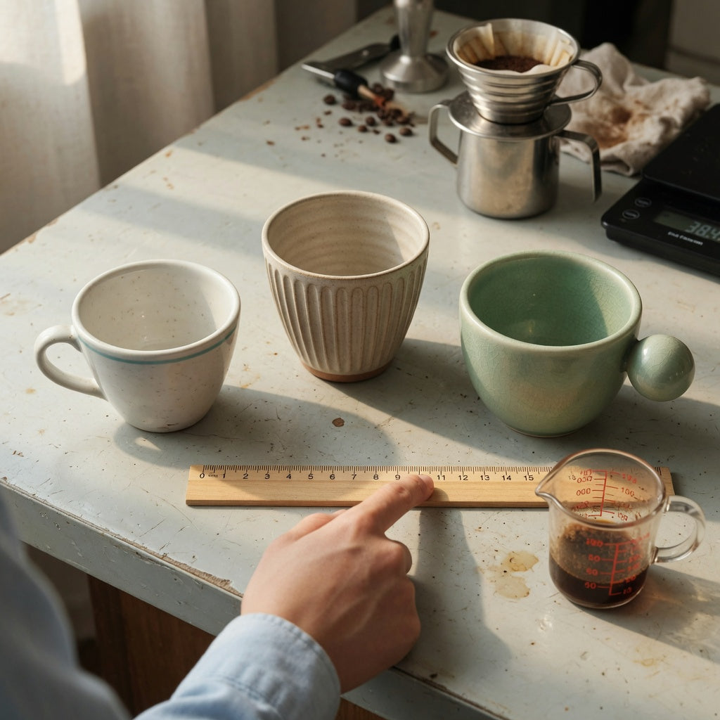 ceramic espresso cup buying priorities compared with 170 ml Retro, 200 ml Pleated, and 250 ml Ball Handle ceramic cups