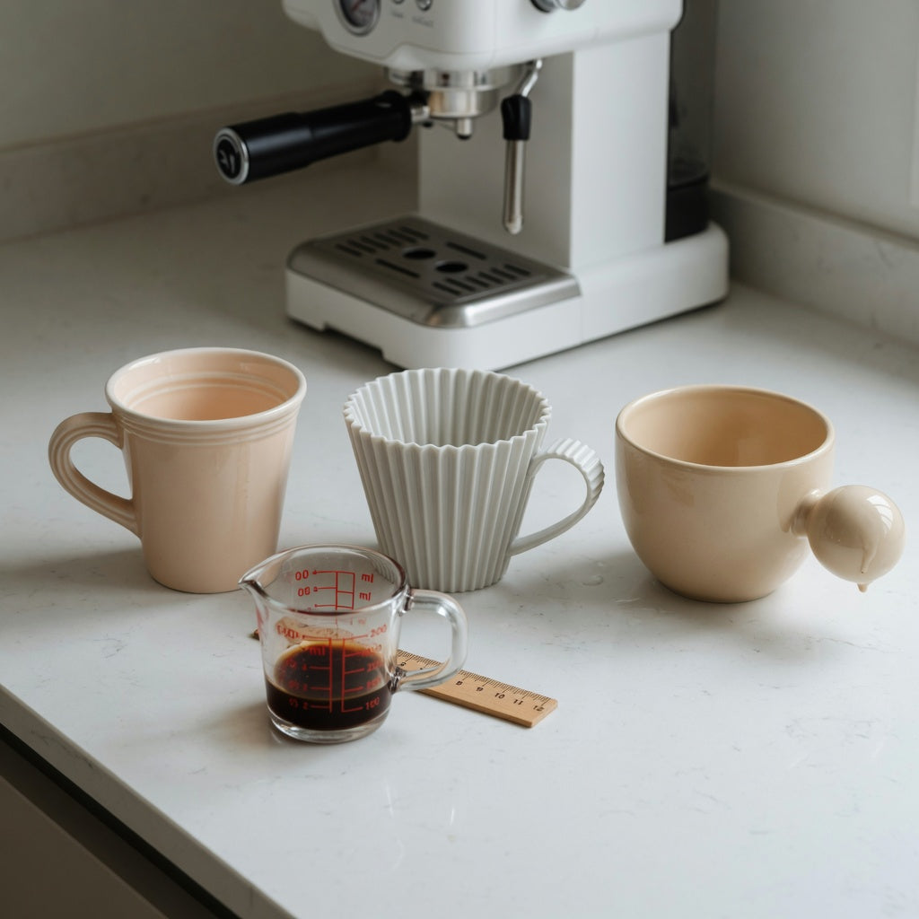 Ceramic espresso cup first time buyer product shortlist guide with Retro 170 ml, Pleated 200 ml, and Ball Handle 250 ml ceramic cups