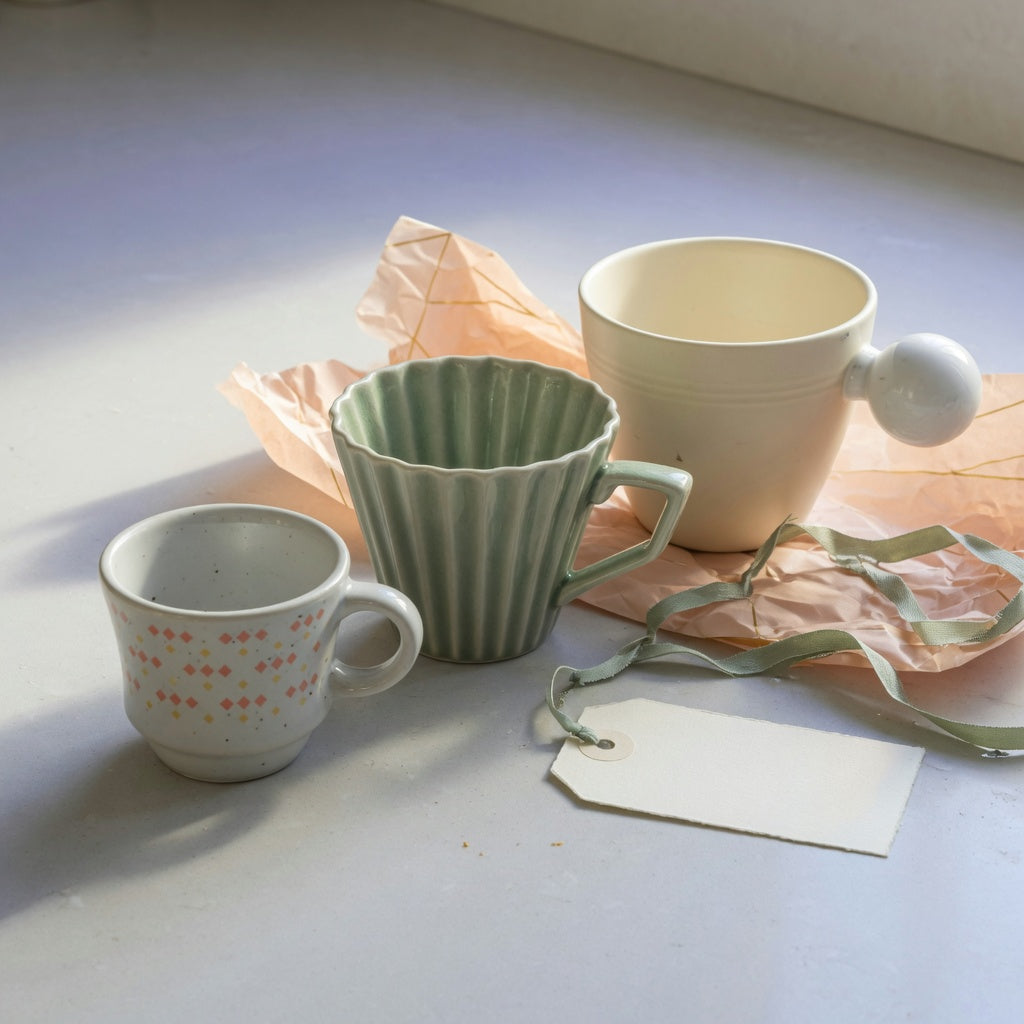Retro, pleated, and ball-handle cups compared for a ceramic espresso cup gift choice practical purchase checklist