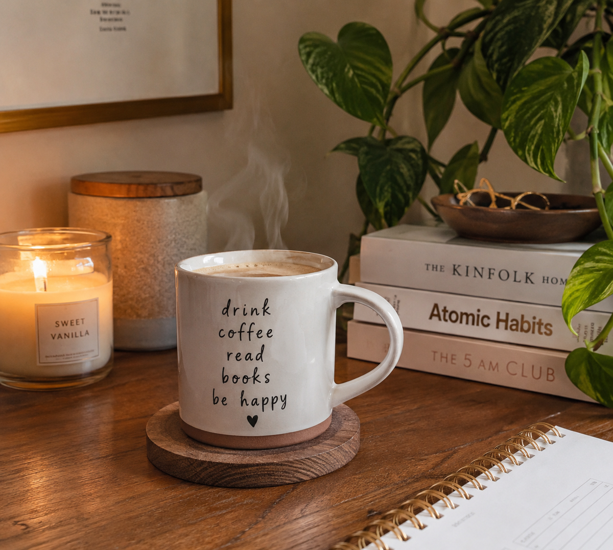 coffee tea mug for home decor in a modern home interior