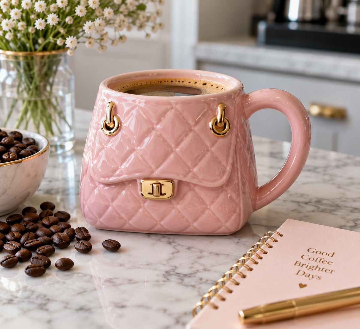 handbag mug gift for coffee lovers – stylish novelty mug for coffee enthusiasts