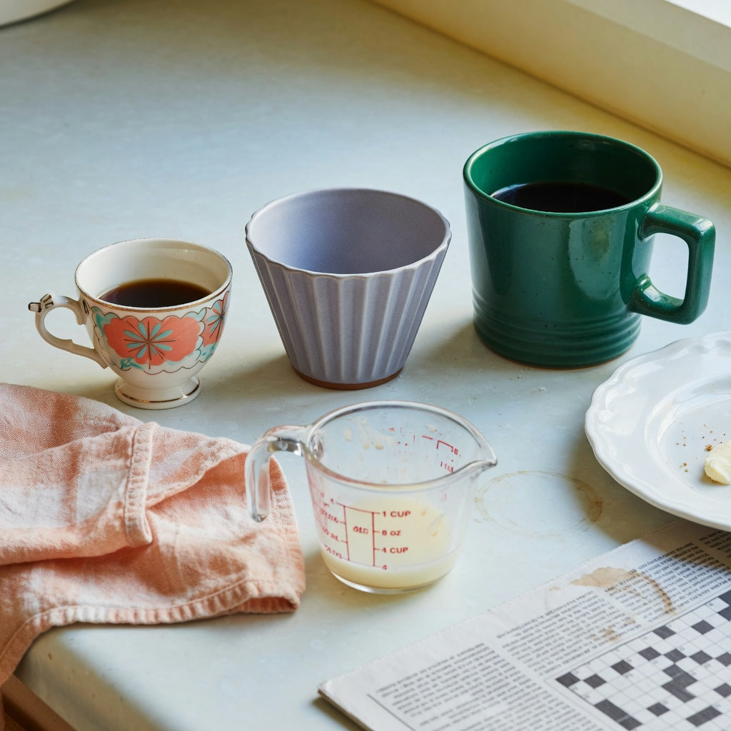 Three cup capacities on a breakfast table for the lungo coffee cup weekend coffee product shortlist guide