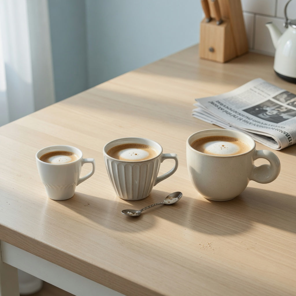 macchiato cup weekend coffee product shortlist guide with Retro 170 ml, Pleated 200 ml, and Ball Handle 250 ml cups