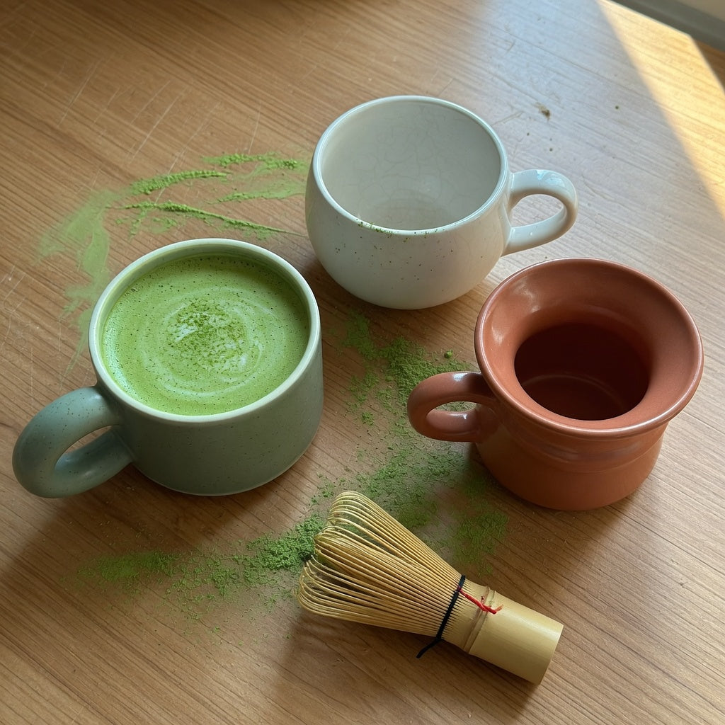 matcha latte cup for beginners comparison of different capacities and opening shapes
