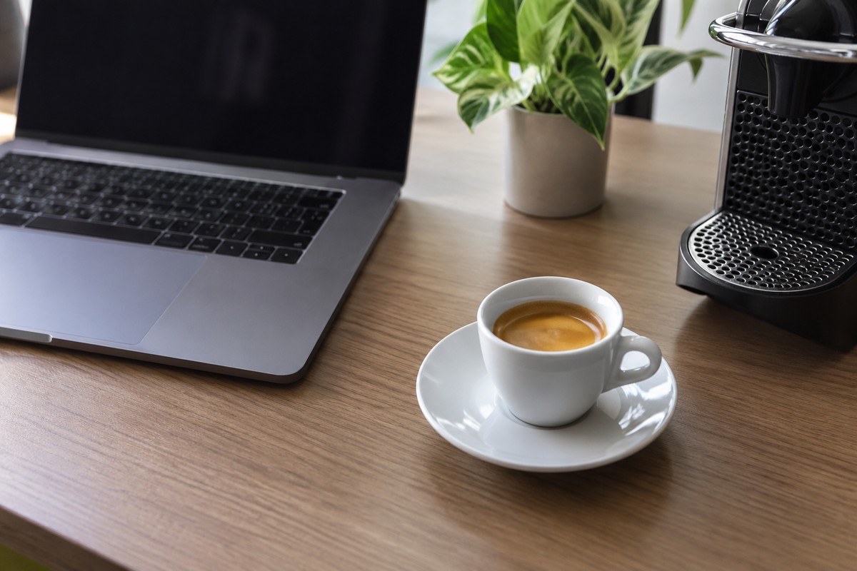 office espresso cup for desk use
