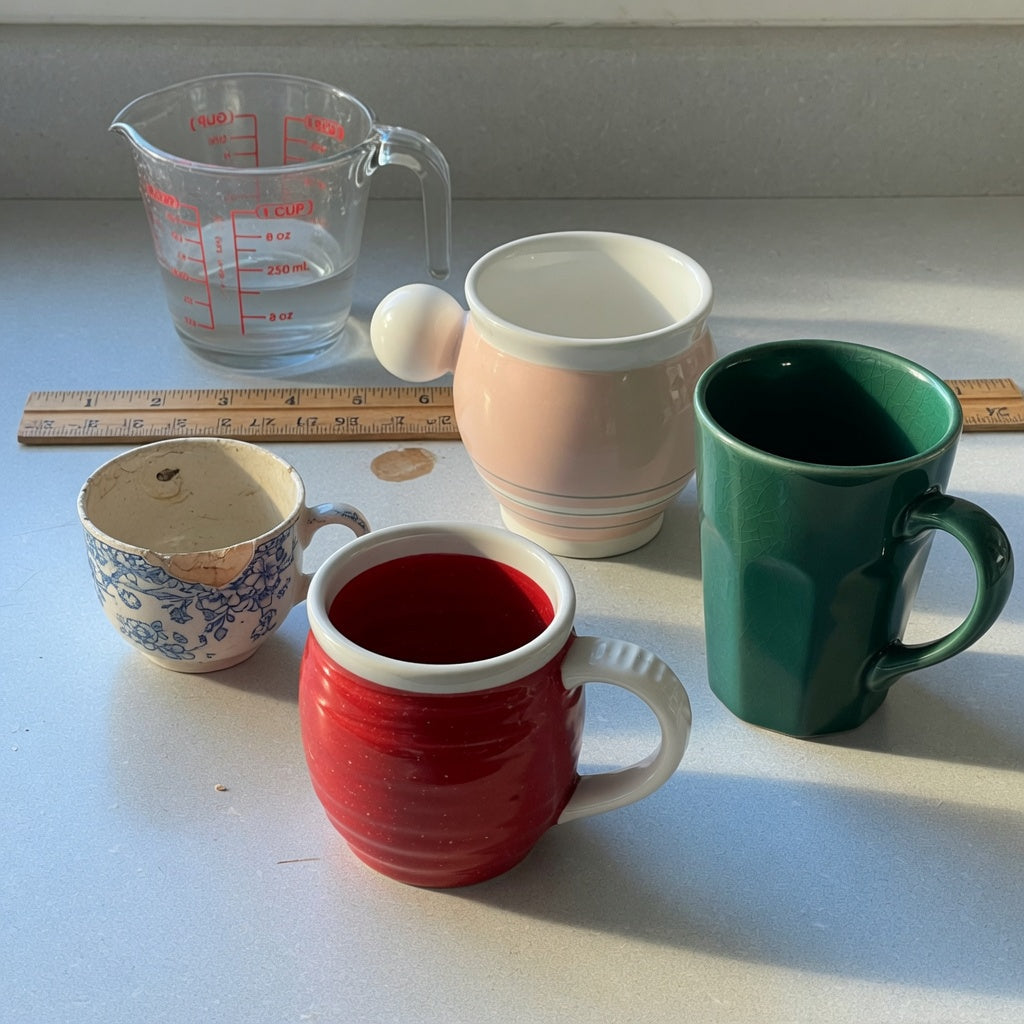 Piccolo cup replacement purchase practical purchase checklist showing 170 ml, 250 ml, and 270 ml cups beside a chipped cup