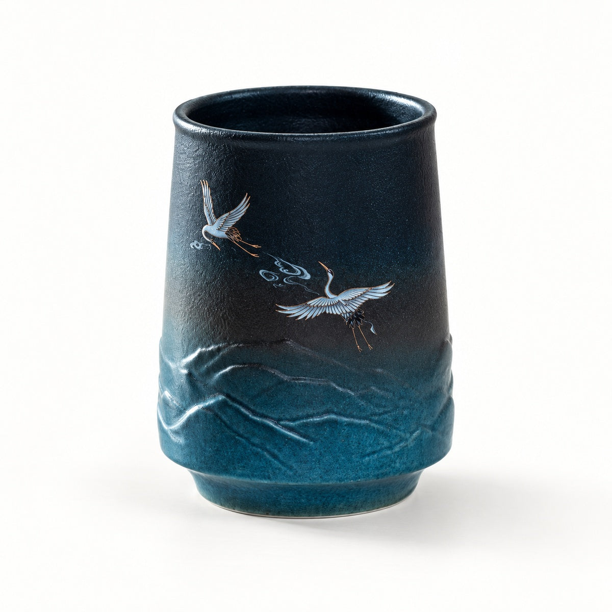 Ultramarine / Crane Blessing stoneware mug variant
